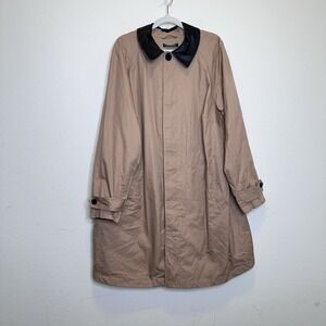 Lauren Ralph Lauren Beige Trench Coat with Dark Collar